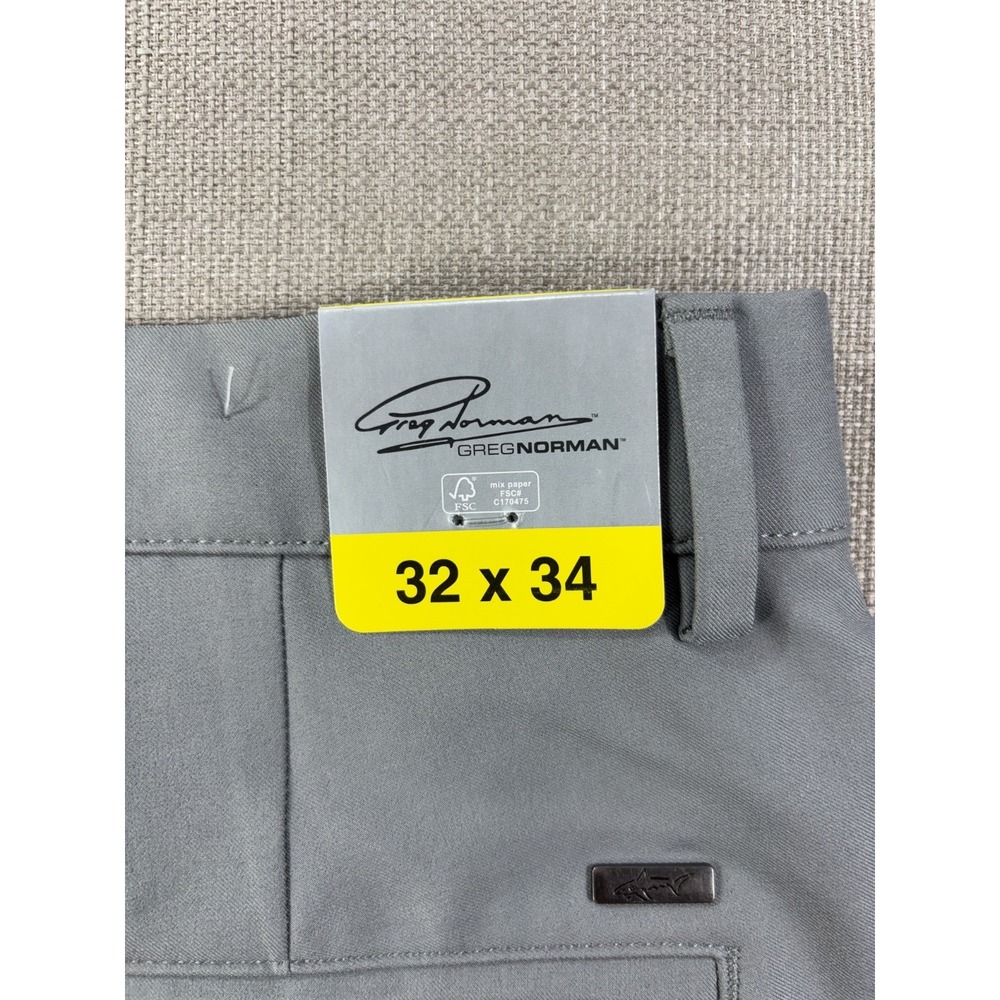 Greg Norman NWT Men's Gray Golf Performance Pants Size 32 X 34